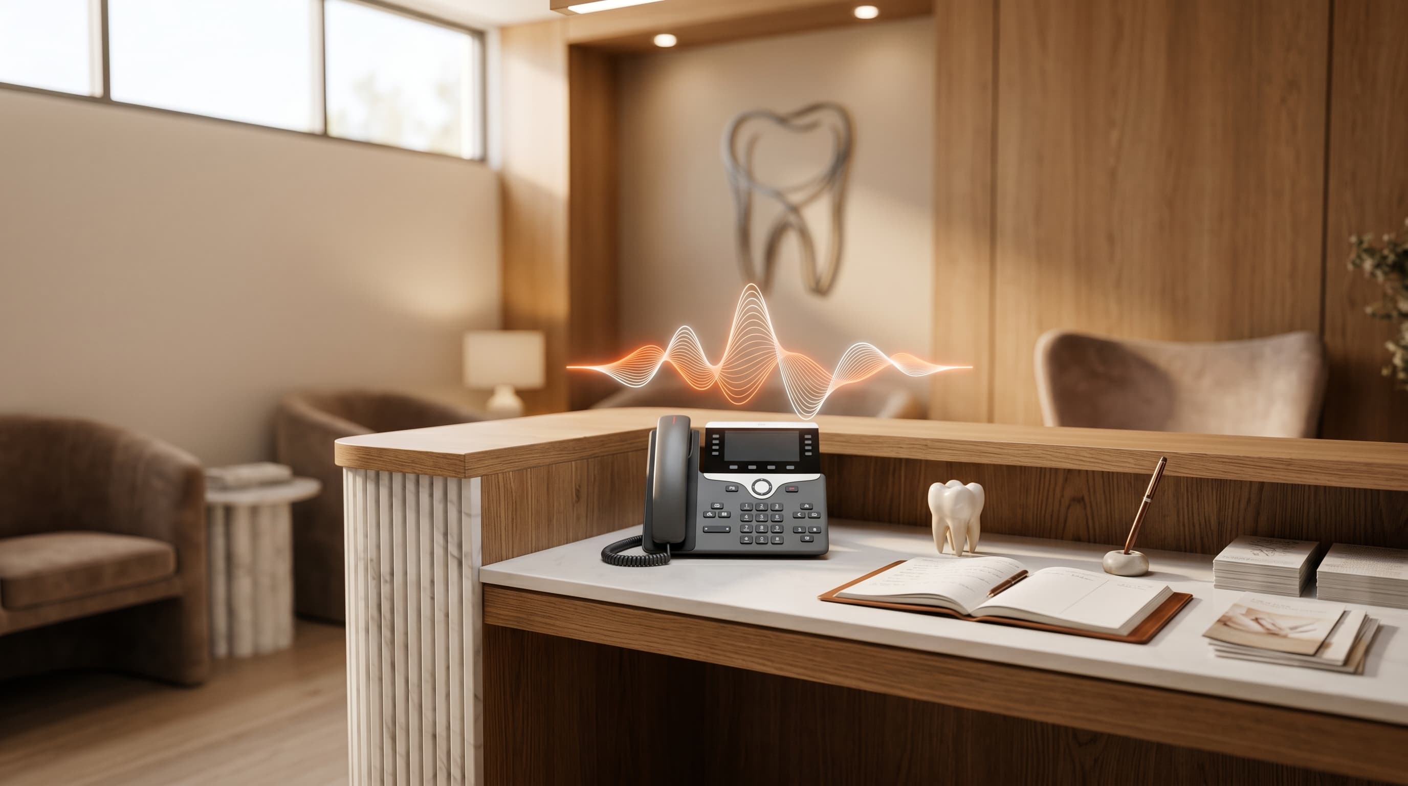 AI-telefoniste interface voor een tandartspraktijk